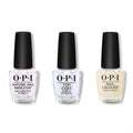 OPI - Nail Lacquer Combo - Base, Top & Gliterally Shimmer - Long Lasting Formula