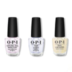 OPI - Nail Lacquer Combo - Base, Top & Gliterally Shimmer - Long Lasting Formula