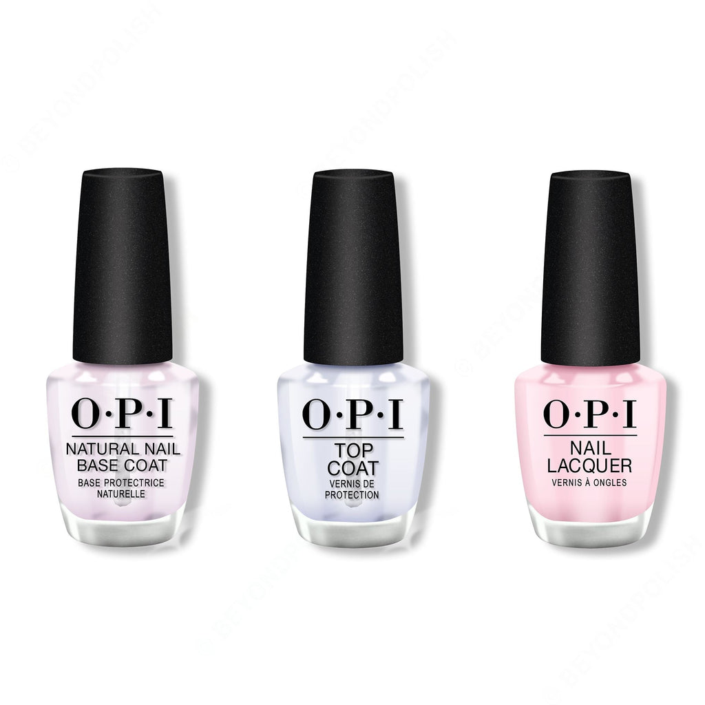 OPI - Nail Lacquer Combo - Base, Top & Got Myself into a Jam-balaya 0.5 oz - Long Lasting Formula