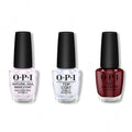 OPI - Nail Lacquer Combo - Base, Top & Got the Blues for Red 0.5 oz - Long Lasting Formula