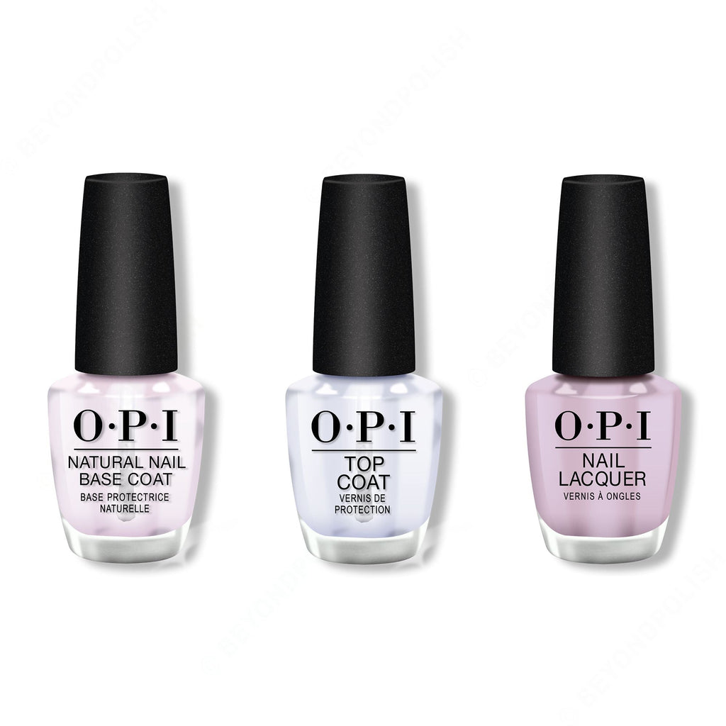 OPI - Nail Lacquer Combo - Base, Top & Graffiti Sweetie - Long Lasting Formula