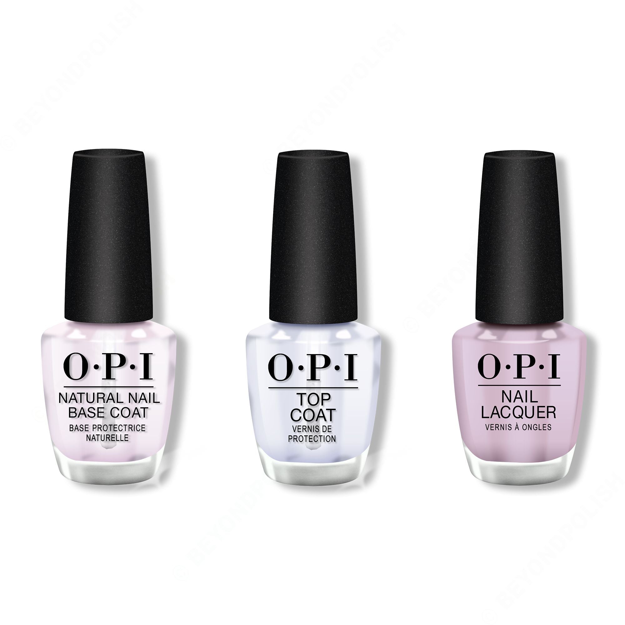 OPI - Nail Lacquer Combo - Base, Top & Graffiti Sweetie - Long Lasting Formula
