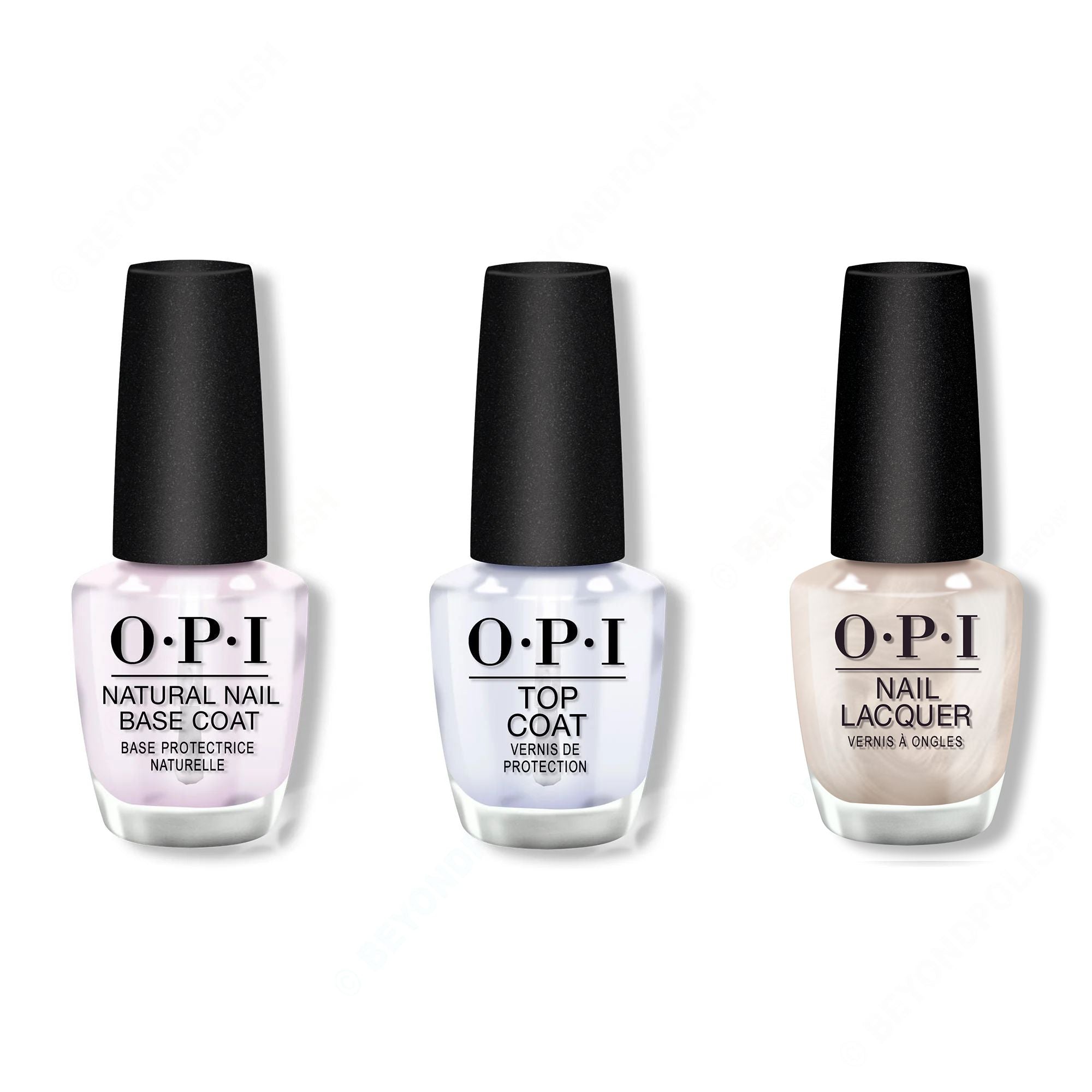OPI - Nail Lacquer Combo - Base, Top & Hands in the Clouds - Long Lasting Formula