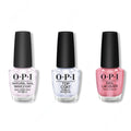OPI - Nail Lacquer Combo - Base, Top & Hawaiian Orchid 0.5 oz - Long Lasting Formula