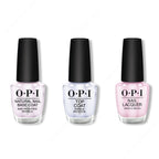 OPI - Nail Lacquer Combo - Base, Top & Hollywood & Vibe - Long Lasting Formula