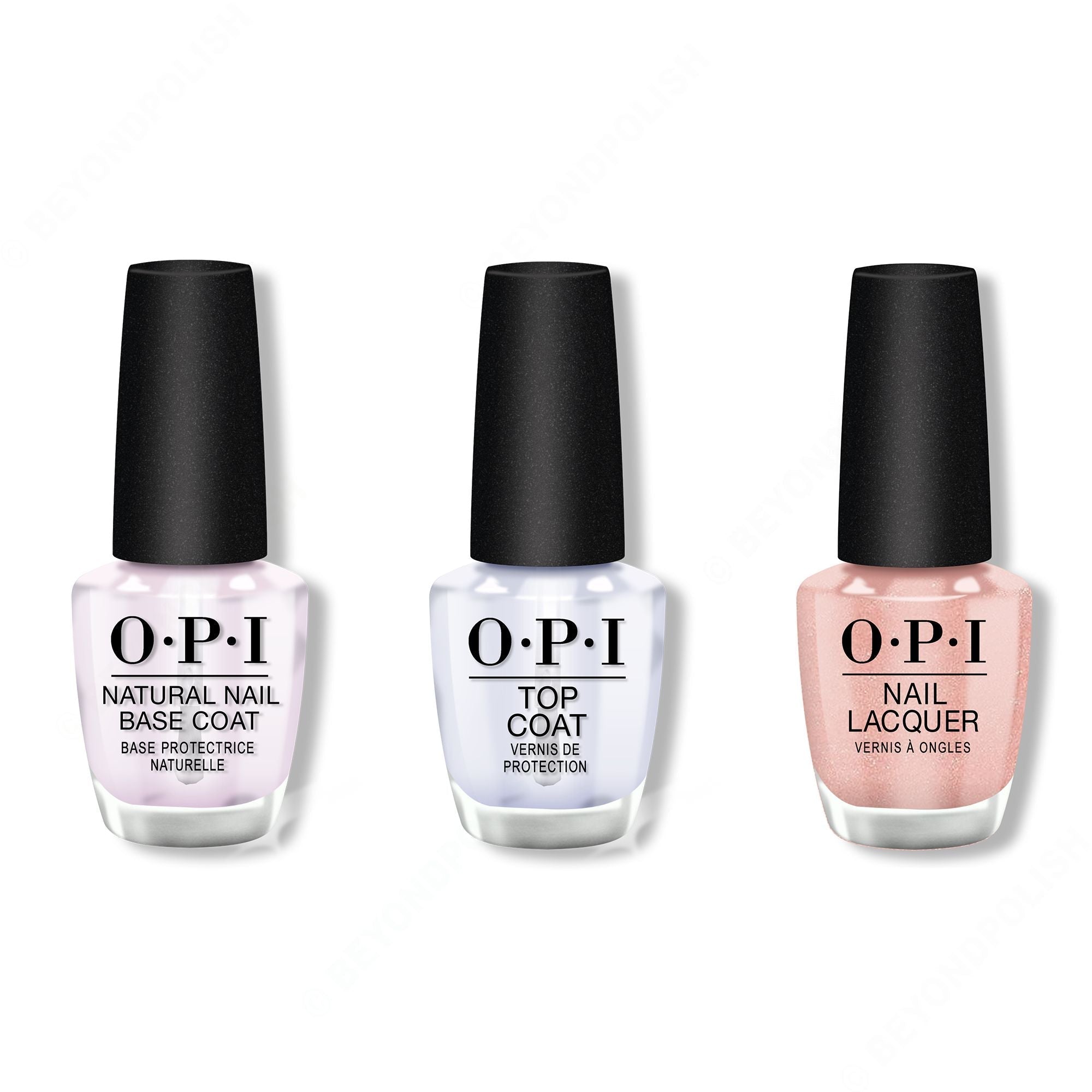 OPI - Nail Lacquer Combo - Base, Top & Humidi-Tea 0.5 oz - Long Lasting Formula
