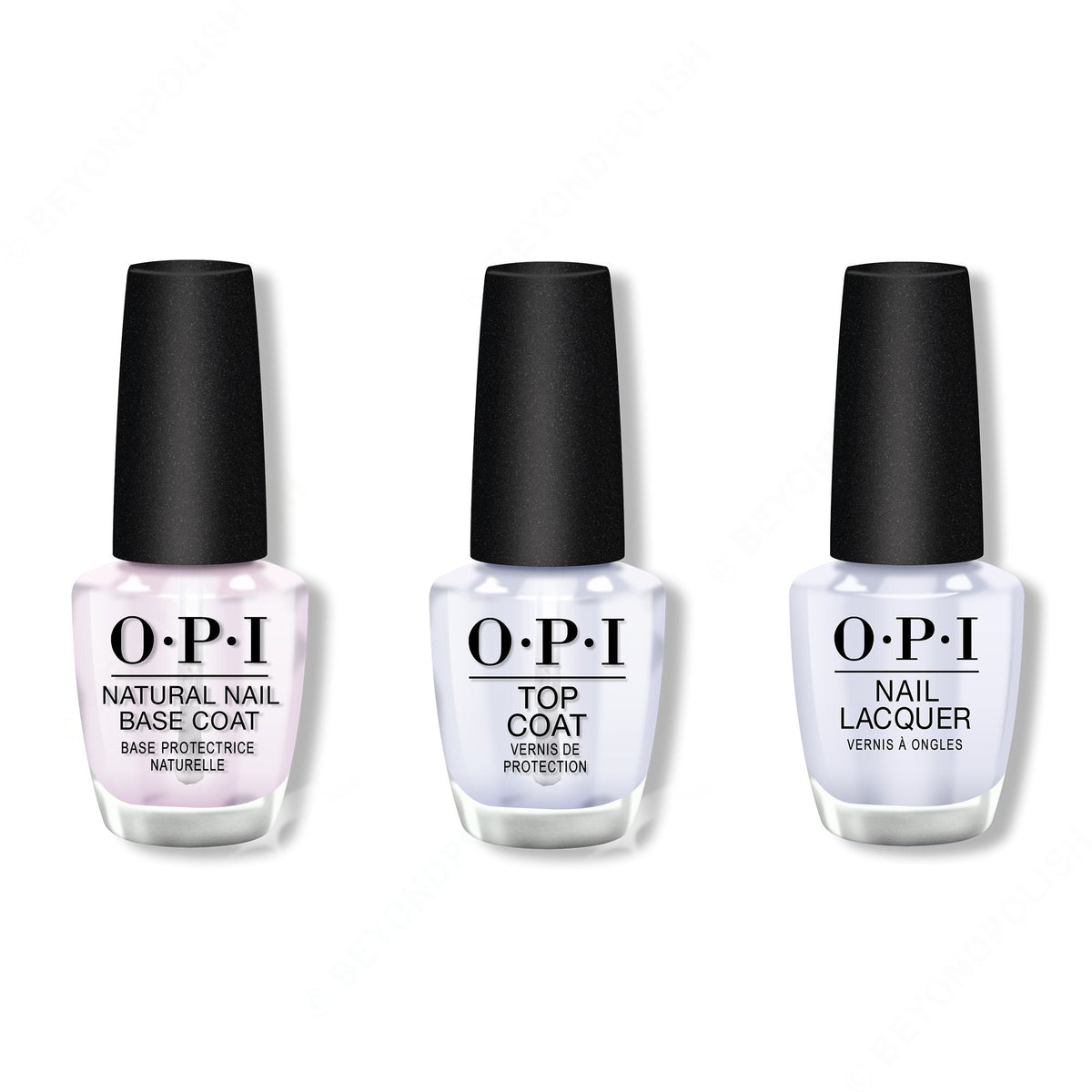 OPI - Nail Lacquer Combo - Base, Top & I Am What I Amethyst 0.5 oz - Long Lasting Formula