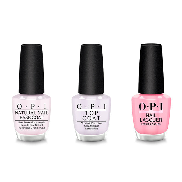 OPI - Nail Lacquer Combo - Base, Top & I Quit My Day Job - Long Lasting Formula