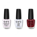 OPI - Nail Lacquer Combo - Base, Top & I'm Not Really a Waitress 0.5 oz - Long Lasting Formula