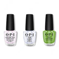 OPI - Nail Lacquer Combo - Base, Top & I'm Sooo Swamped! 0.5 oz - Long Lasting Formula