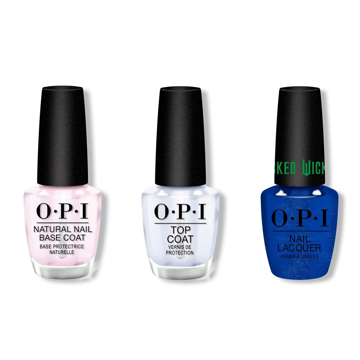 OPI - Nail Lacquer Combo - Base, Top & I'm the Wonderfullest - Long Lasting Formula