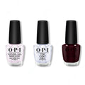 OPI - Nail Lacquer Combo - Base, Top & In the Cable Car-Pool Lane 0.5 oz - Long Lasting Formula