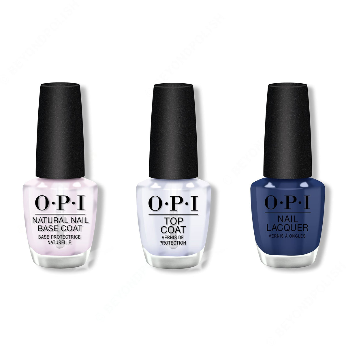OPI - Nail Lacquer Combo - Base, Top & Isn't it Grand Avenue - Long Lasting Formula