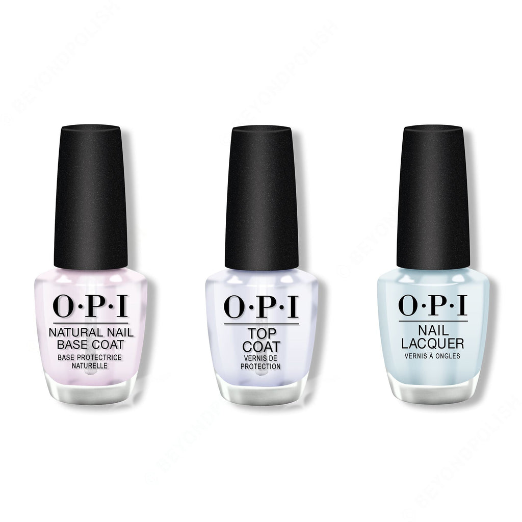 OPI - Nail Lacquer Combo - Base, Top & It's A Boy! 0.5 oz - Long Lasting Formula