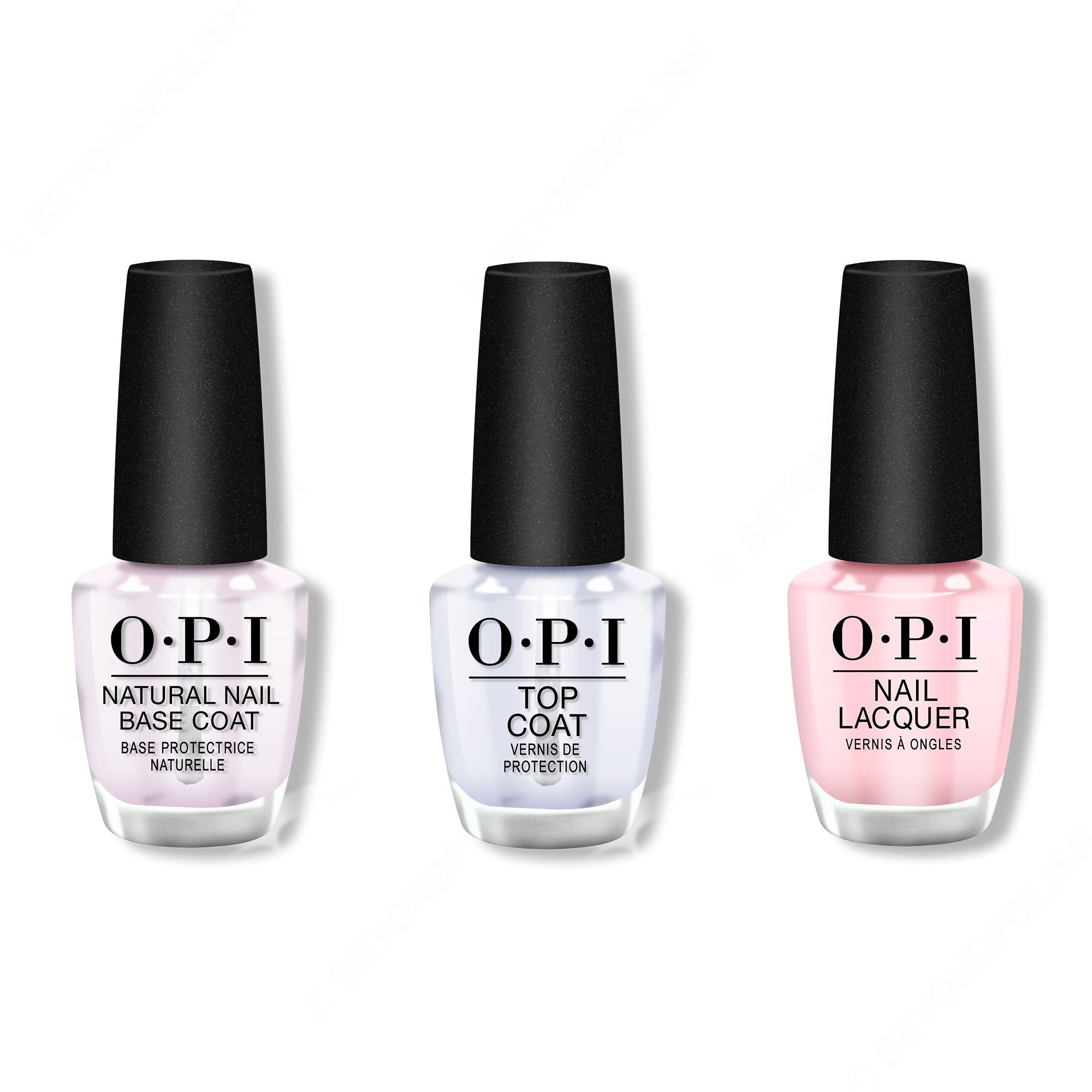 OPI - Nail Lacquer Combo - Base, Top & It's A Girl 0.5 oz - Long Lasting Formula