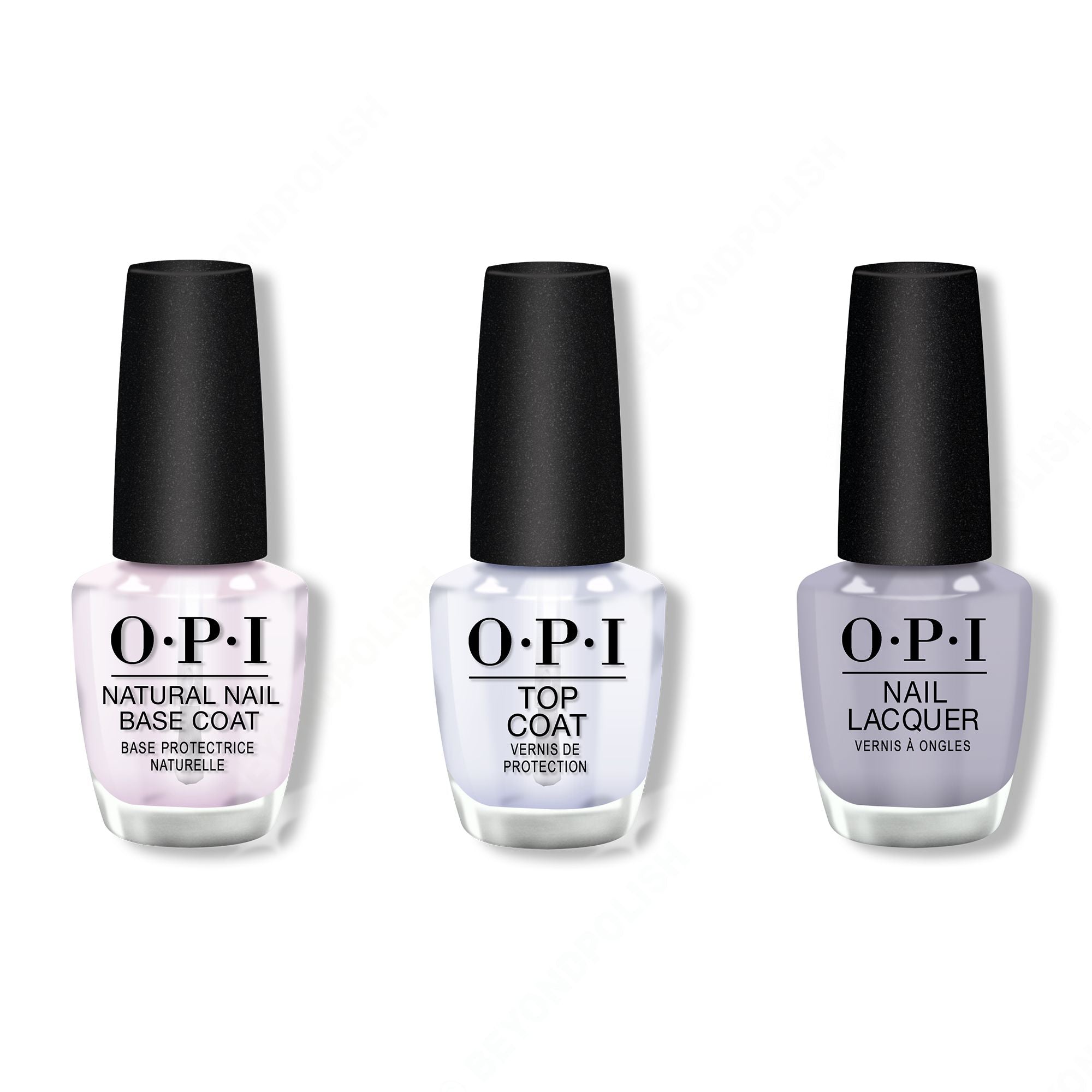 OPI - Nail Lacquer Combo - Base, Top & Kanpai OPI! 0.5 oz - Long Lasting Formula