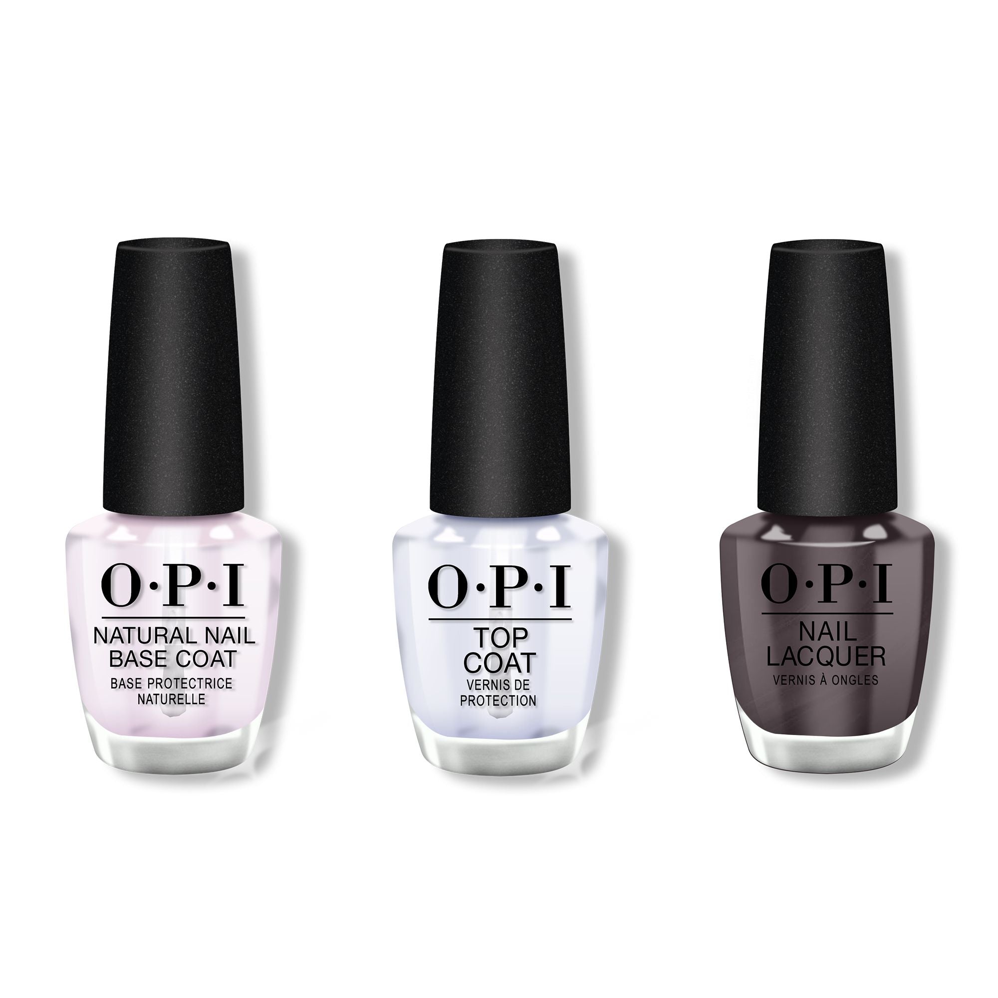 OPI - Nail Lacquer Combo - Base, Top & Krona-logical Order 0.5 oz - Long Lasting Formula
