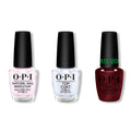 OPI - Nail Lacquer Combo - Base, Top & Let's Rejoicify - Long Lasting Formula