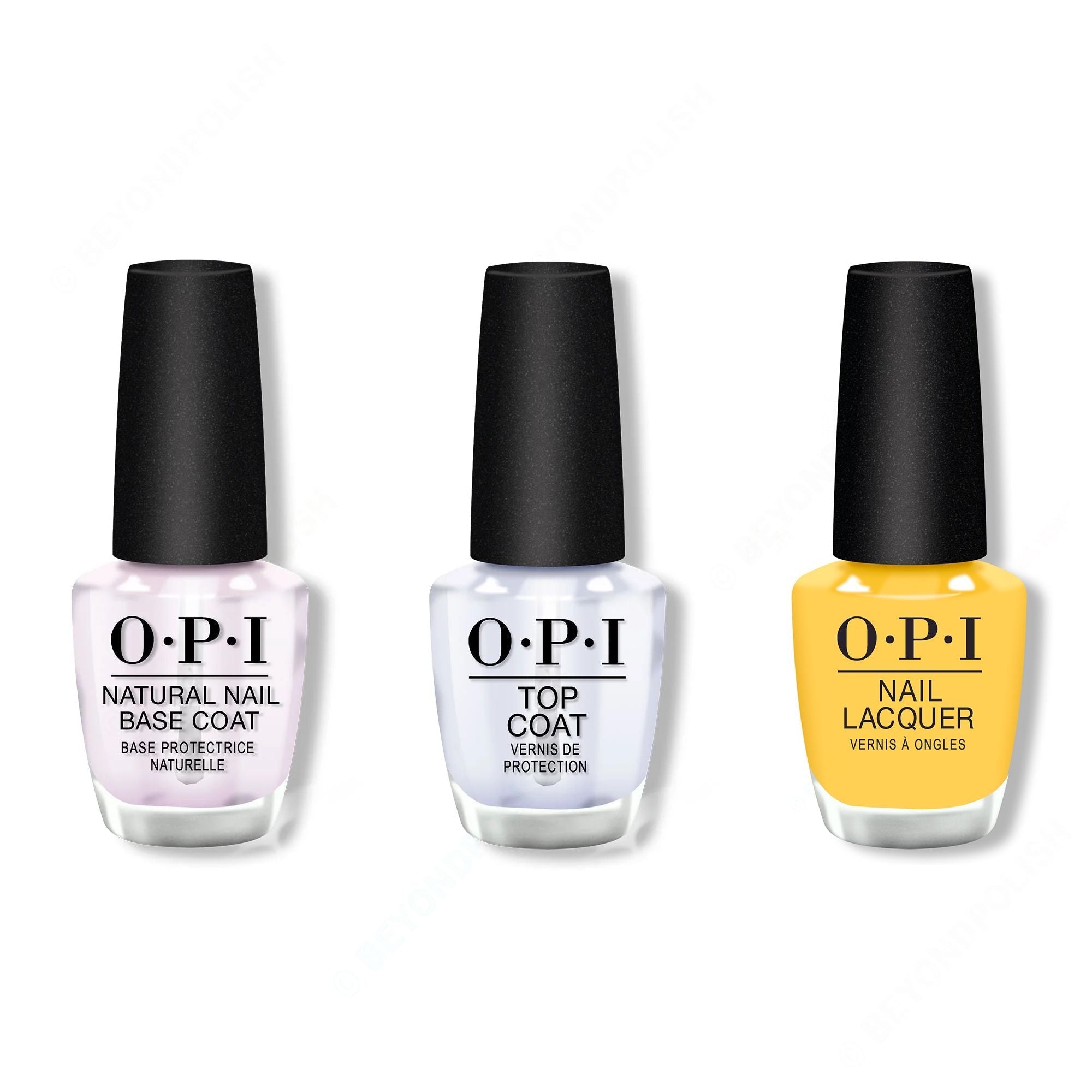 OPI - Nail Lacquer Combo - Base, Top & Lookin' Cute-Icle - Long Lasting Formula