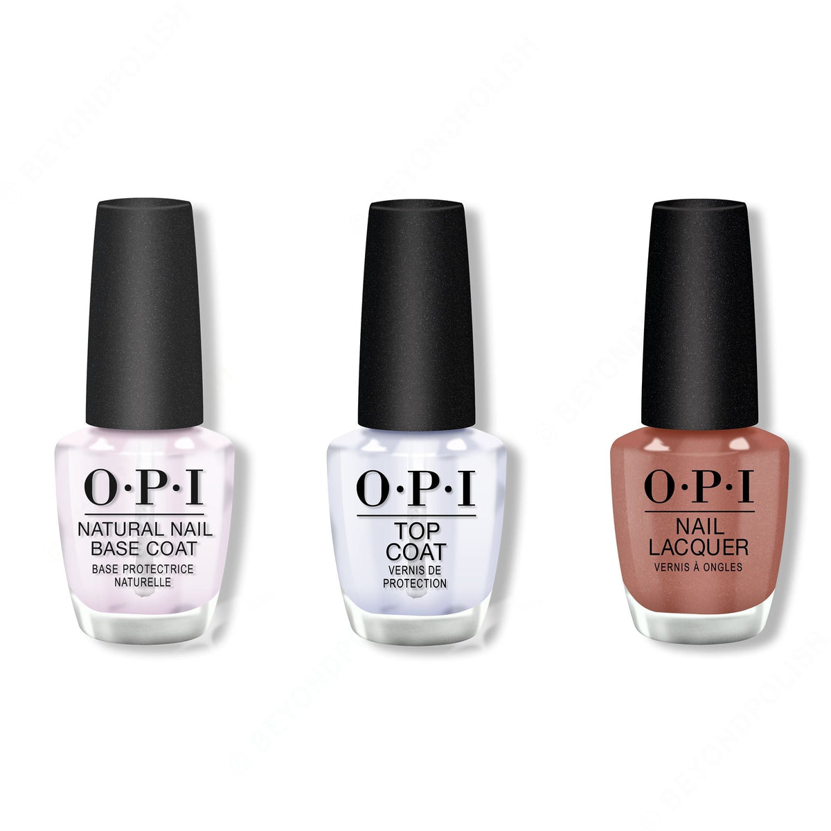 OPI - Nail Lacquer Combo - Base, Top & Made It To The Seventh Hills! 0.5 oz - Long Lasting Formula
