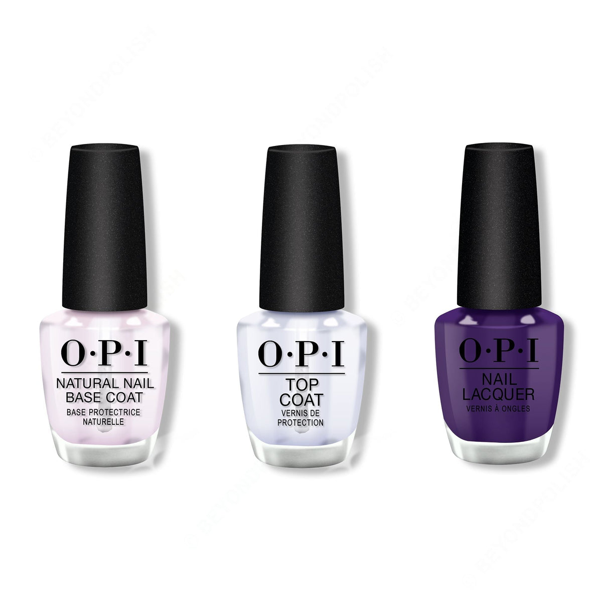 OPI - Nail Lacquer Combo - Base, Top & Mariachi Makes My Day 0.5 oz - Long Lasting Formula