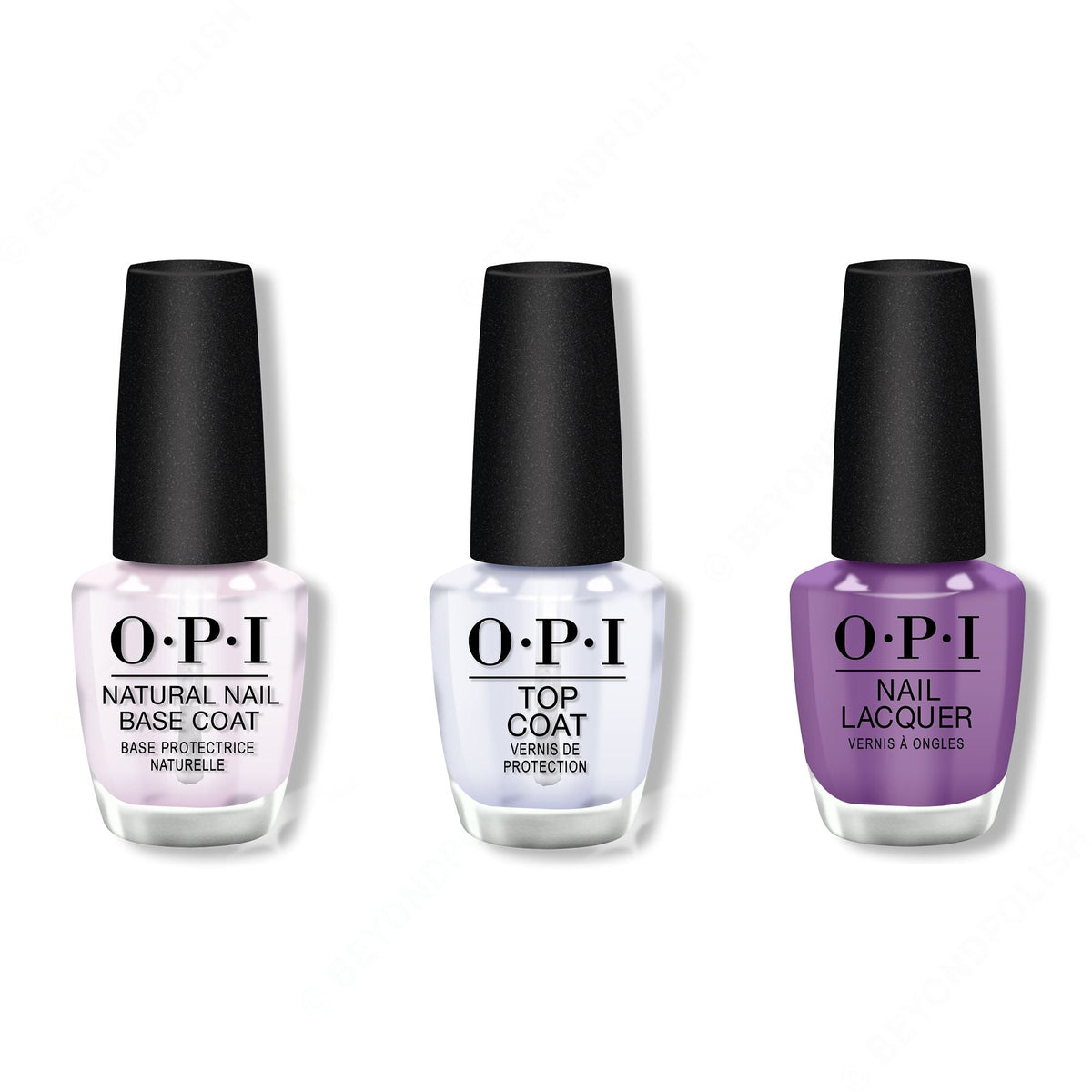 OPI - Nail Lacquer Combo - Base, Top & Medi-take It All In - Long Lasting Formula