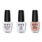 OPI - Nail Lacquer Combo - Base, Top & Metallic Composition - Long Lasting Formula