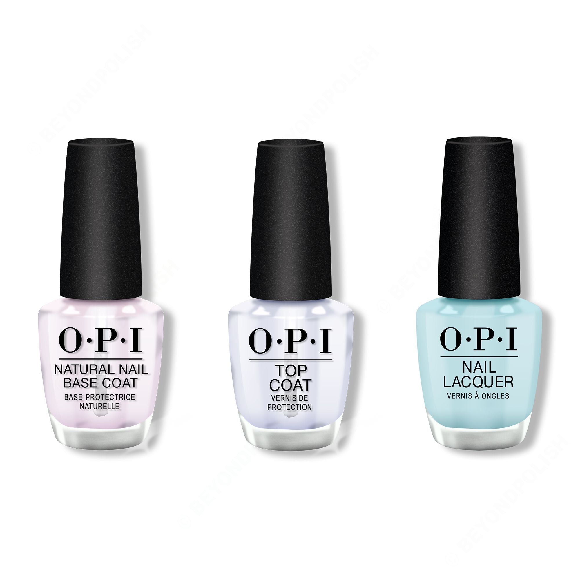 OPI - Nail Lacquer Combo - Base, Top & Mexico City Move-mint 0.5 oz - Long Lasting Formula