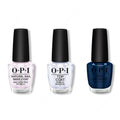 OPI - Nail Lacquer Combo - Base, Top & Midnight Mantra - Long Lasting Formula