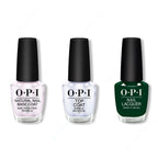 OPI - Nail Lacquer Combo - Base, Top & Midnight Snacc - Long Lasting Formula