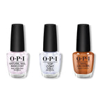 OPI - Nail Lacquer Combo - Base, Top & Millennium Mocha - Long Lasting Formula