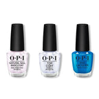 OPI - Nail Lacquer Combo - Base, Top & Millennium Mocha - Long Lasting Formula