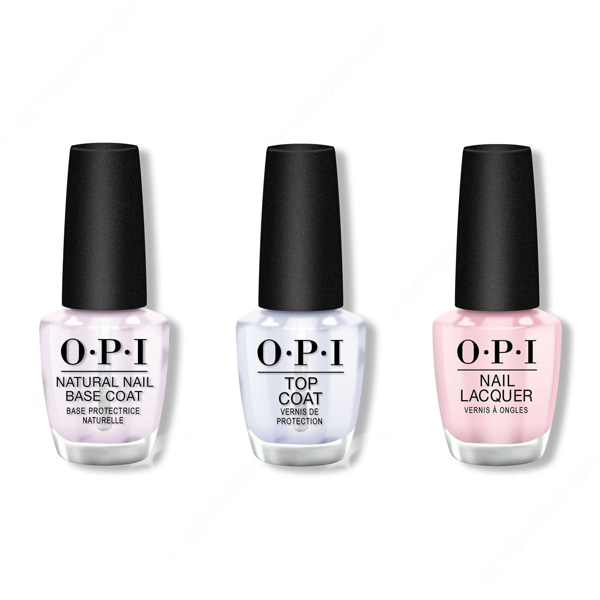 OPI - Nail Lacquer Combo - Base, Top & Mod About You 0.5 oz - Long Lasting Formula