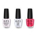 OPI - Nail Lacquer Combo - Base, Top & My Chihuahua Bites 0.5 oz - Long Lasting Formula