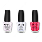 OPI - Nail Lacquer Combo - Base, Top & My Chihuahua Bites 0.5 oz - Long Lasting Formula