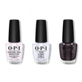 OPI - Nail Lacquer Combo - Base, Top & My Private Jet 0.5 oz - Long Lasting Formula