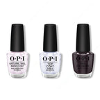 OPI - Nail Lacquer Combo - Base, Top & My Private Jet 0.5 oz - Long Lasting Formula