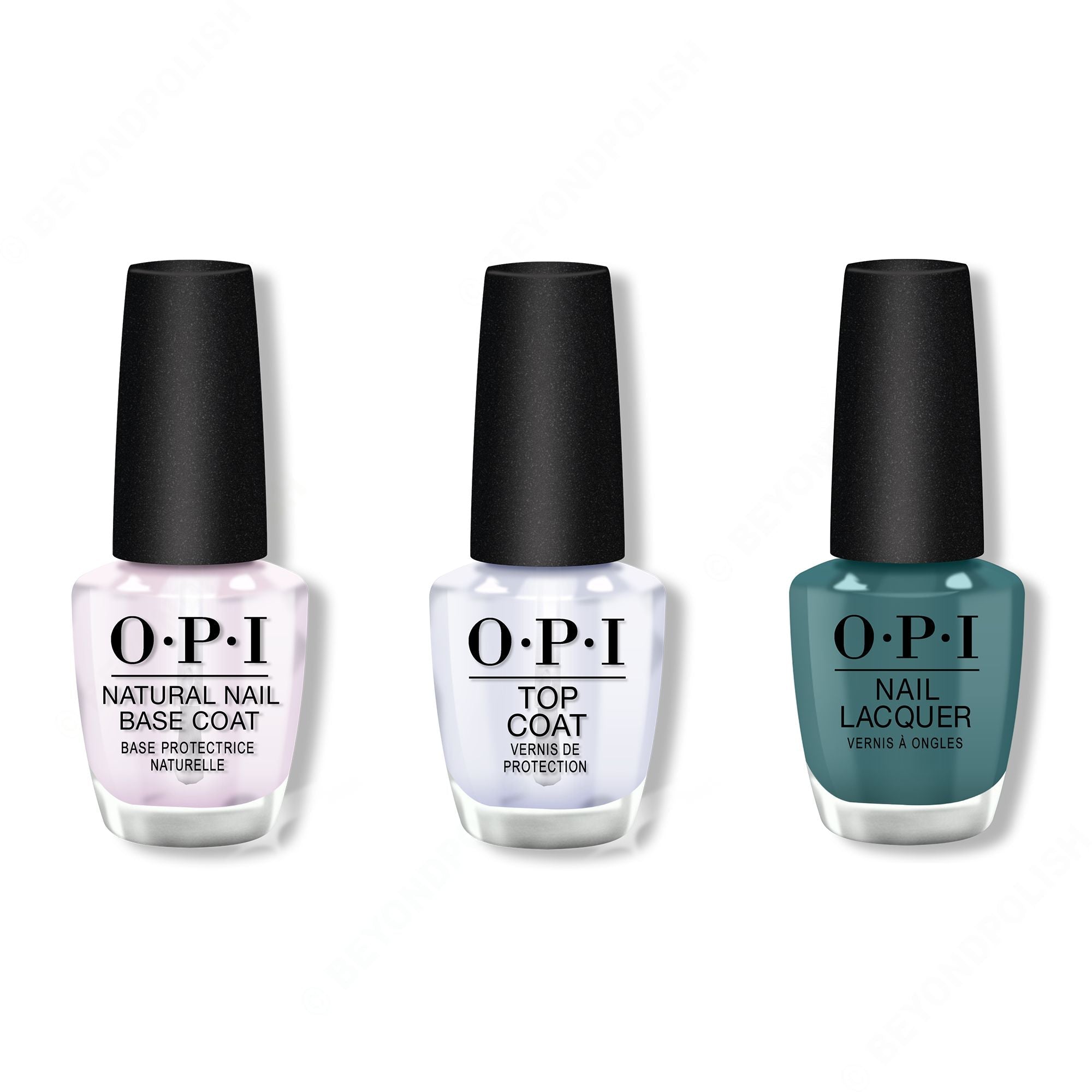 OPI - Nail Lacquer Combo - Base, Top & My Studio's on Spring - Long Lasting Formula