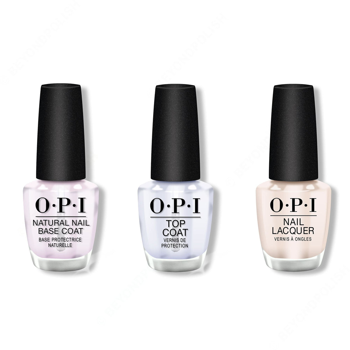 OPI - Nail Lacquer Combo - Base, Top & My Vampire is Buff 0.5 oz - Long Lasting Formula