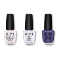 OPI - Nail Lacquer Combo - Base, Top & Nice Set Of Pipes 0.5 oz - Long Lasting Formula