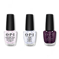 OPI - Nail Lacquer Combo - Base, Top & O Suzi Mio 0.5 oz - Long Lasting Formula