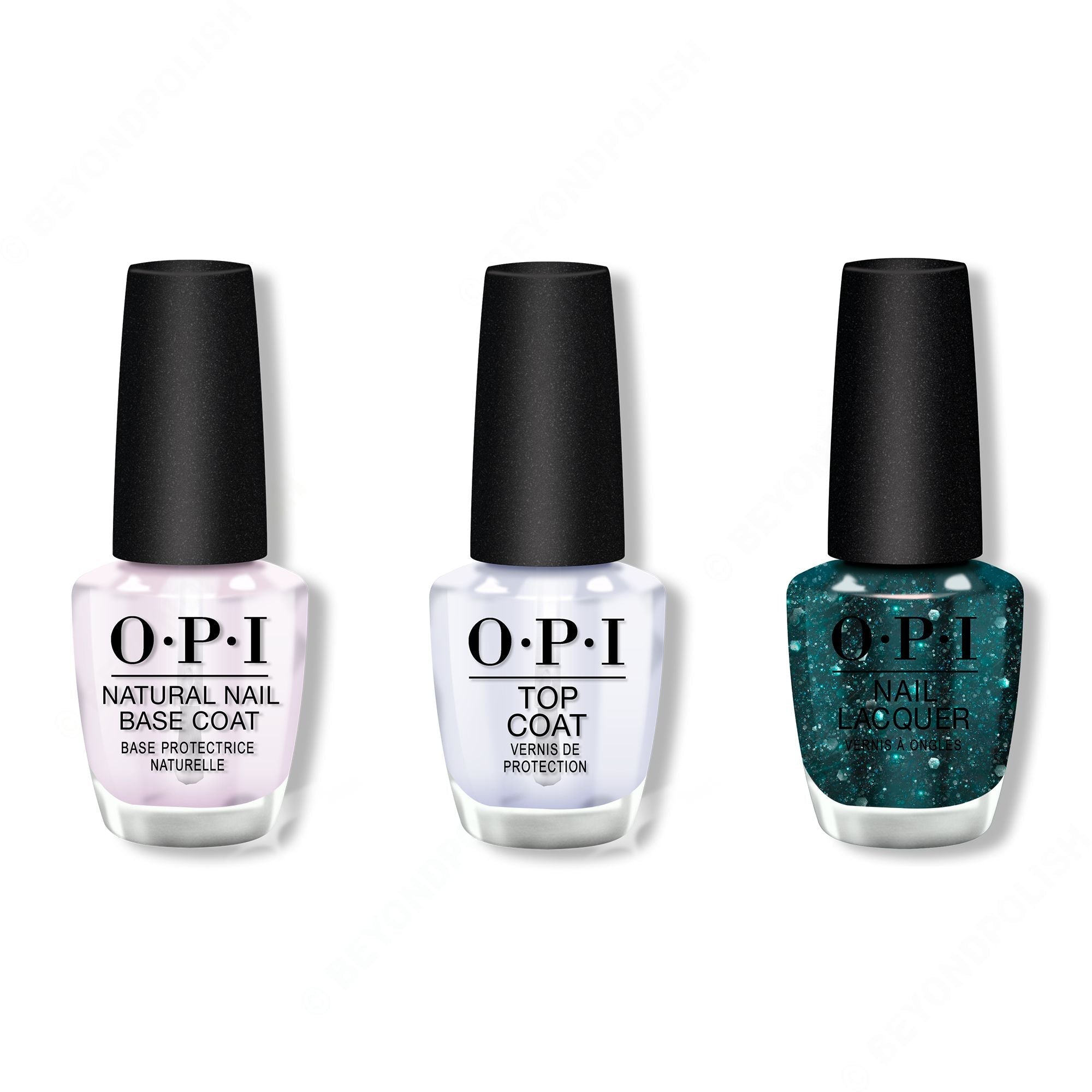 OPI - Nail Lacquer Combo - Base, Top & OPI'm a Gem - Long Lasting Formula