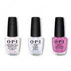 OPI - Nail Lacquer Combo - Base, Top & One Heckla of a Color! 0.5 oz - Long Lasting Formula