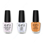 OPI - Nail Lacquer Combo - Base, Top & Penny Loafer Lane - Long Lasting Formula
