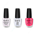 OPI - Nail Lacquer Combo - Base, Top & Pompeii Pink - OPIcons Spring 2026 - Long Lasting Formula