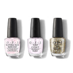 OPI - Nail Lacquer Combo - Base, Top & Pop the Baubles - Long Lasting Formula