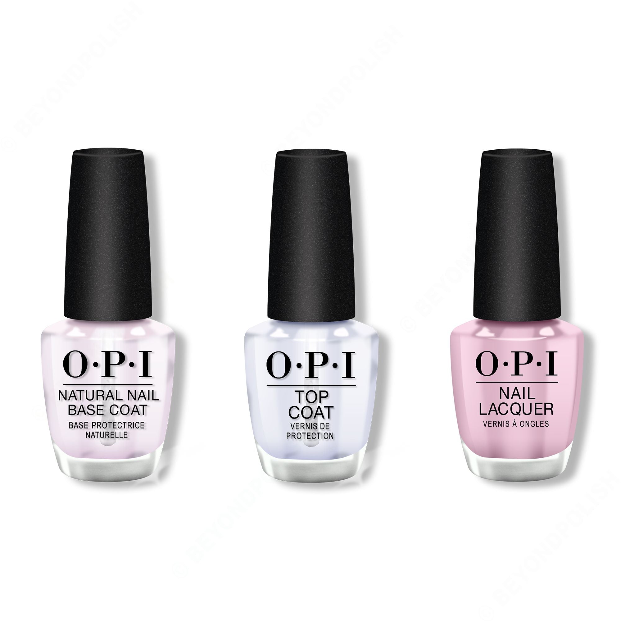 OPI - Nail Lacquer Combo - Base, Top & Purple Palazzo Pants 0.5 oz - Long Lasting Formula