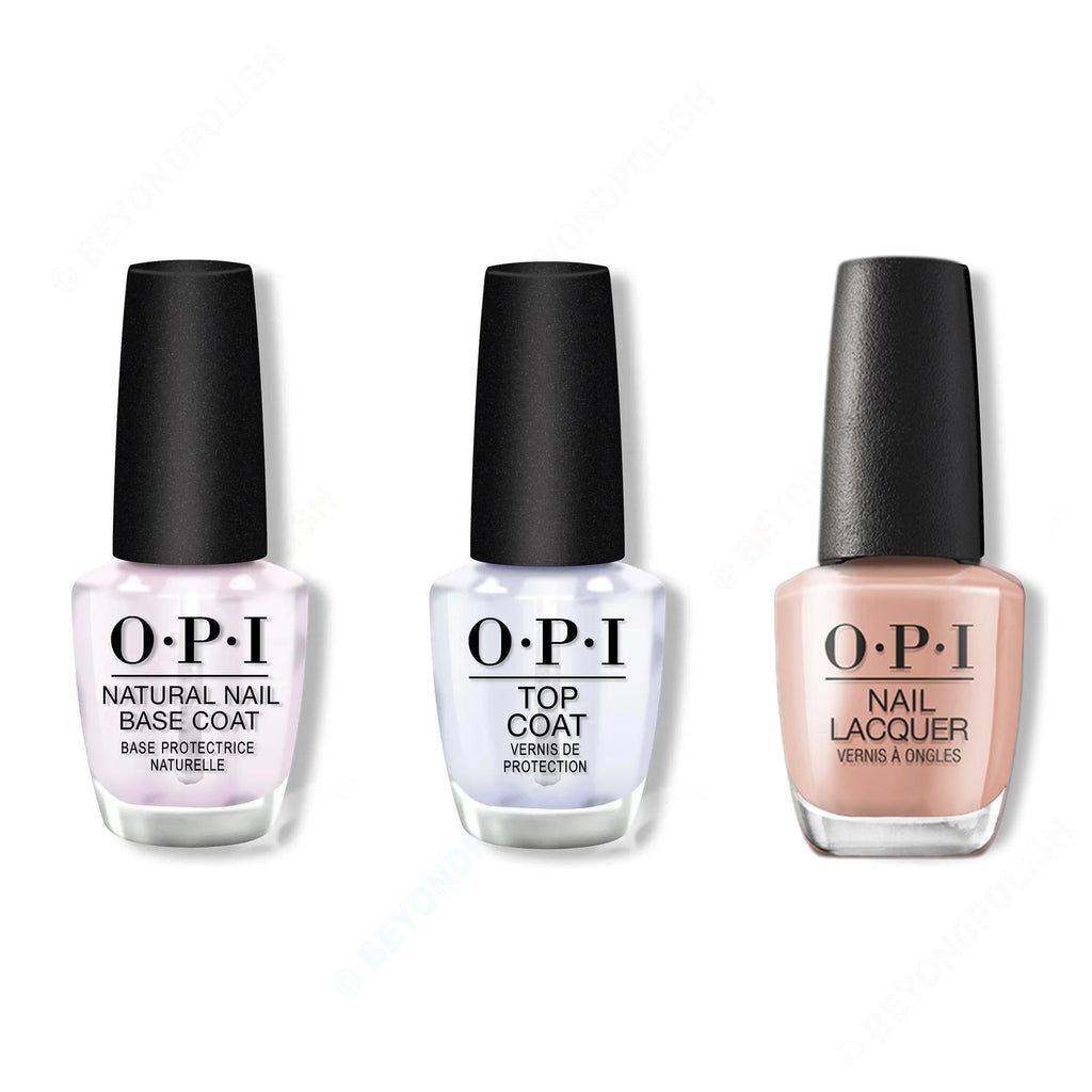 OPI - Nail Lacquer Combo - Base, Top & Put It in Airplane Mode - OPIcons Spring 2026 - Long Lasting Formula