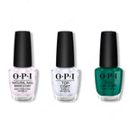 OPI - Nail Lacquer Combo - Base, Top & Rated Pea-G - Long Lasting Formula