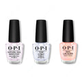 OPI - Nail Lacquer Combo - Base, Top & Reoccurin' Gleam - Long Lasting Formula